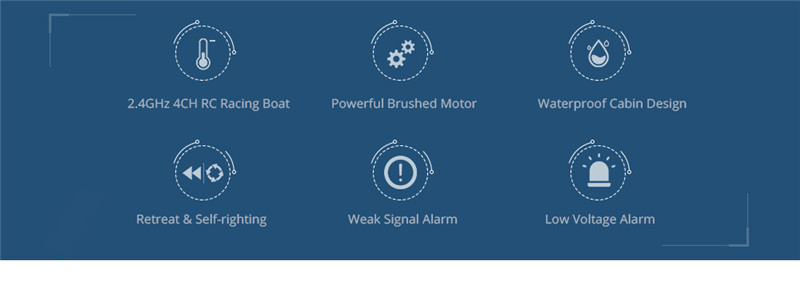 Skytech H100 2.4GHz 4-channel High Speed RC Boat