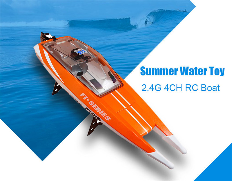 feilun 2.4G 4CH Waterproof 28km/h Mini RC Boat Toy