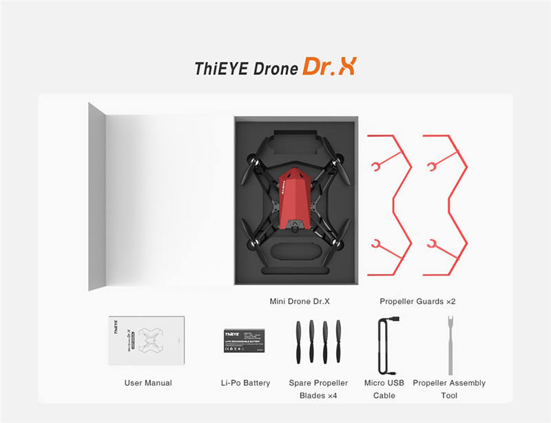 ThiEYE Dr.X WiFi FPV 1080P Camera RC Drone ThiEYE Dr.X WiFi FPV 1080P Camera RC Drone