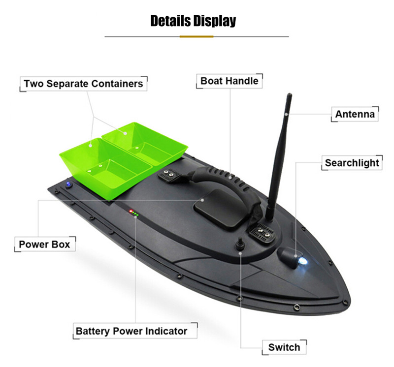 Flytec HQ2011 - 5 Fishing Tool Smart RC Bait Boat Toy