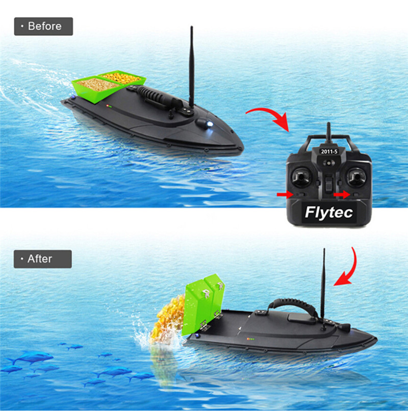 Flytec HQ2011 - 5 Fishing Tool Smart RC Bait Boat Toy