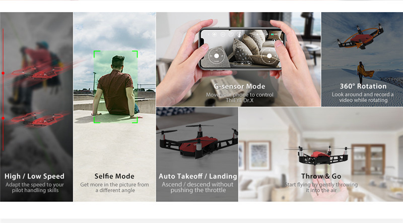 ThiEYE Dr.X WiFi FPV 1080P Camera RC Drone