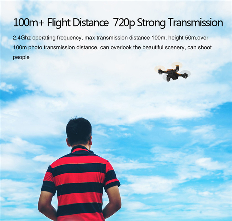 LE IDEA 720P Foldable GPS Altitude Hold RC Drone