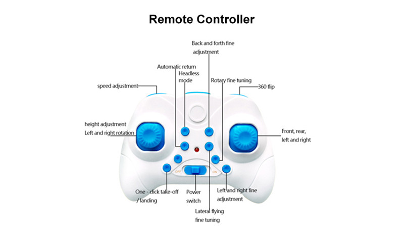 Illuminated Mini RC Drone Altitude Hold HD Camera