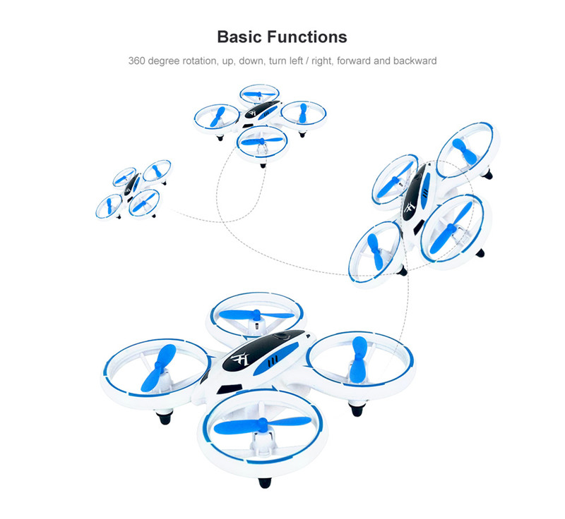 Illuminated Mini RC Drone Altitude Hold HD Camera