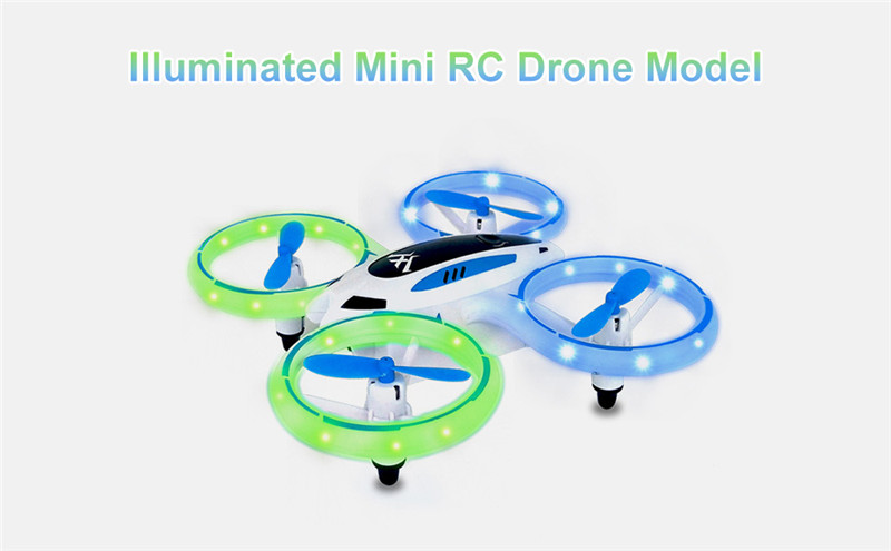 Illuminated Mini RC Drone Altitude Hold HD Camera