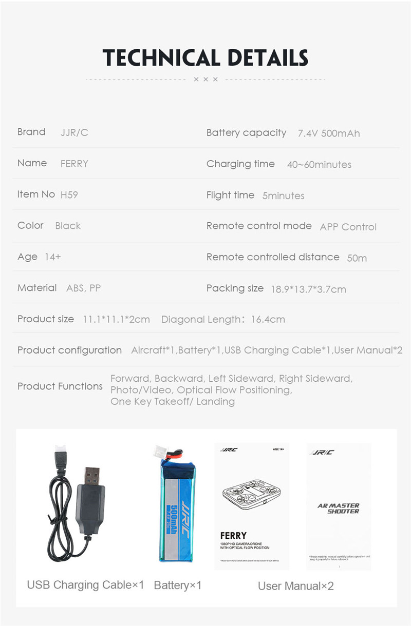 JJRC H59 WiFi FPV RC Drone JJRC H59 WiFi FPV RC Drone
