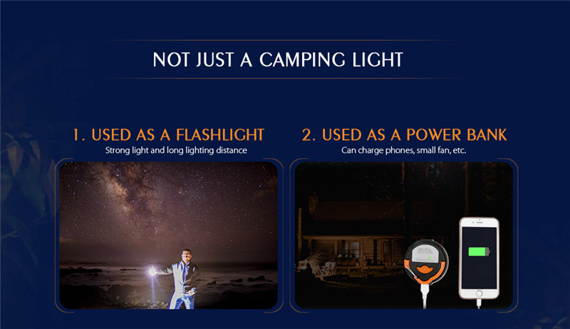 BRELONG Camping Lights Emergency USB Charge Mobile Power
