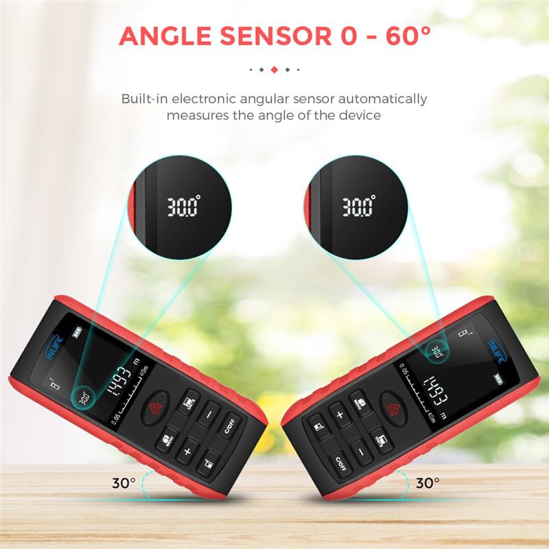 Inlife E40 40M Handheld Digital Laser Distance Meter