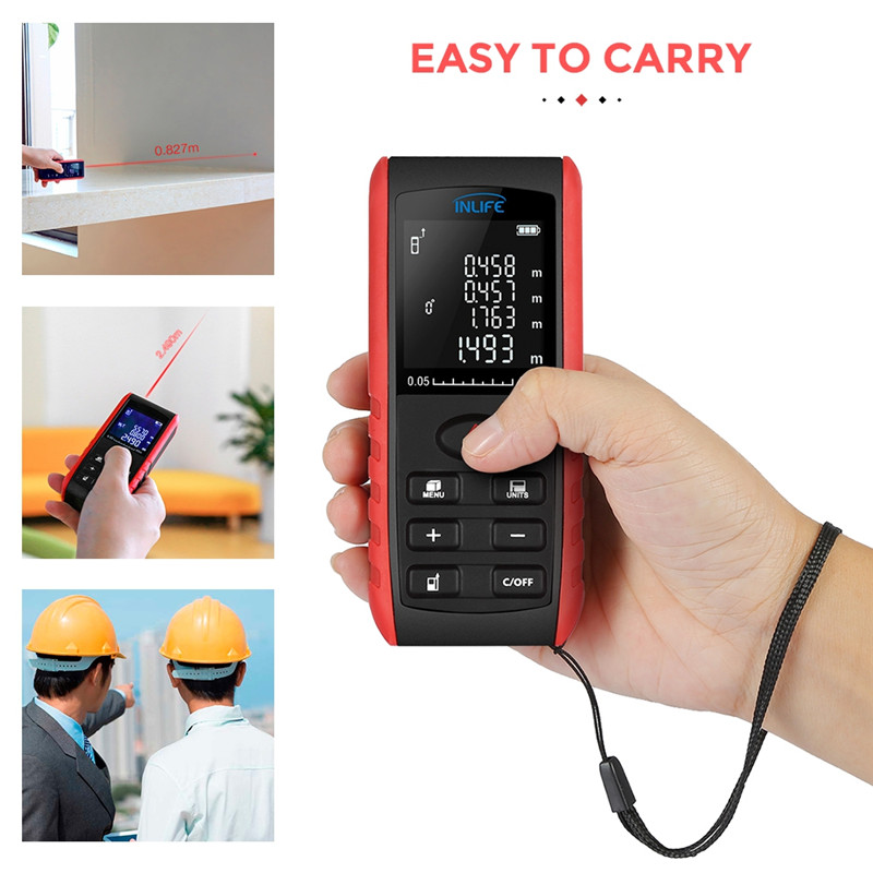 Inlife E40 40M Handheld Digital Laser Distance Meter