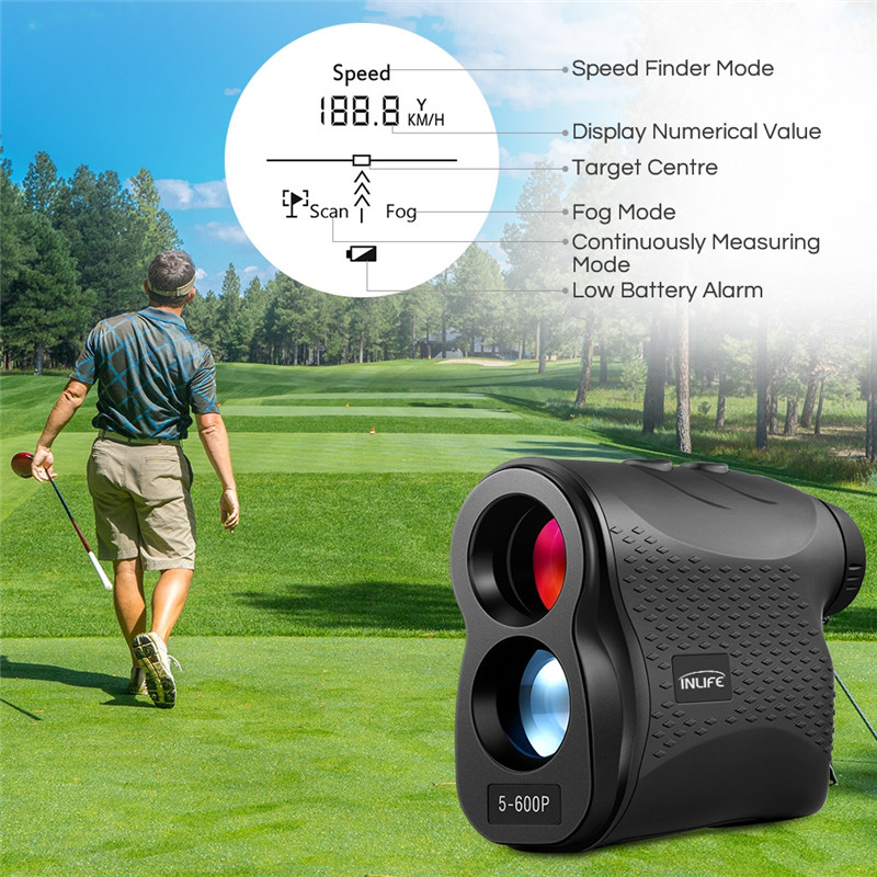 Inlife 5 - 600P Laser Rangefinder 6X Monocular Golf Range Finder Inlife 5 - 600P Laser Rangefinder 6X Monocular Golf Range Finder