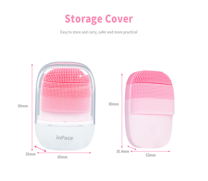 inFace sonic vibration face cleaner facial cleansing brushes