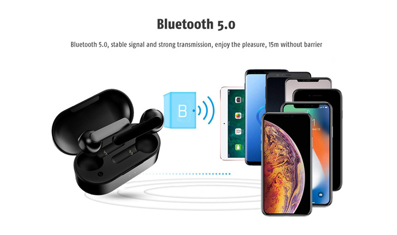 QCY T3 Touch Control Noise Canceling HiFi Bluetooth 5.0 Wireless Earphone