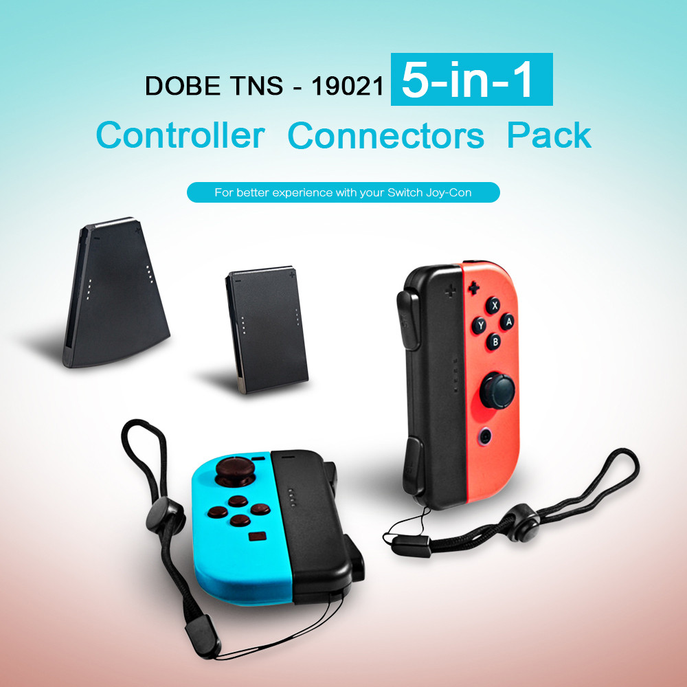 DOBE TNS - 19021 5-in-1 Controller Connectors Pack for Switch Joy-Con