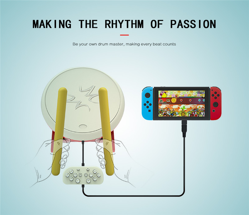 DOBE Drum Controller Drumsticks Set Taiko Master N DOBE Drum Controller Drumsticks Set Taiko Master N