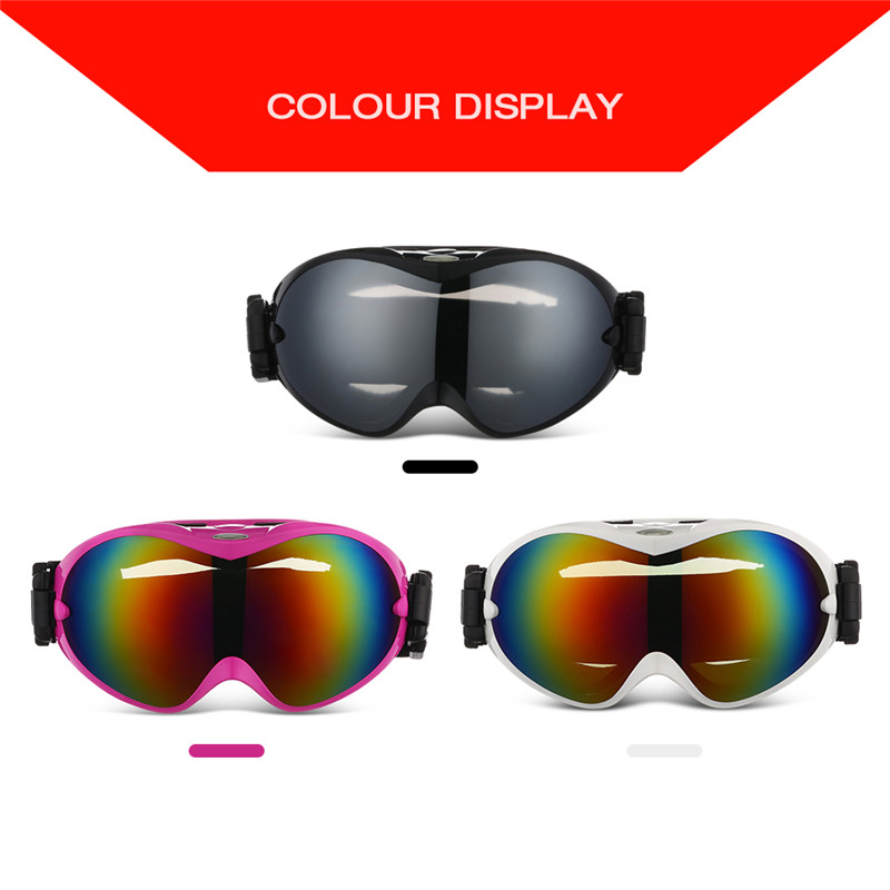 Ski Goggles Eyewear 2-layer Lens Safety Glasses
