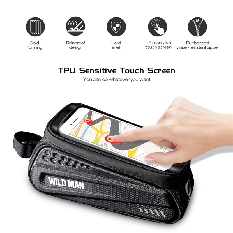 WILD MAN ES3 Electric Scooters Bicycles Touch Screen Front Bag 