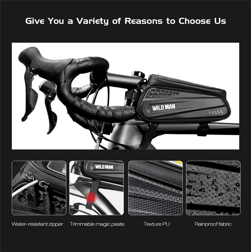 WILD MAN ES3 Electric Scooters Bicycles Touch Screen Front Bag WILD MAN ES3 Electric Scooters Bicycles Touch Screen Front Bag