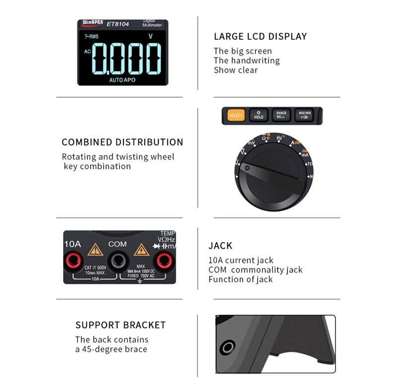 WinAPEX ET8104 Digital Multimeter