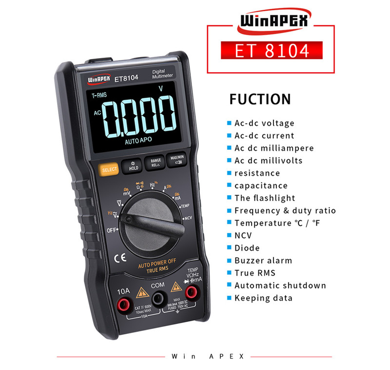 WinAPEX ET8104 Digital Multimeter