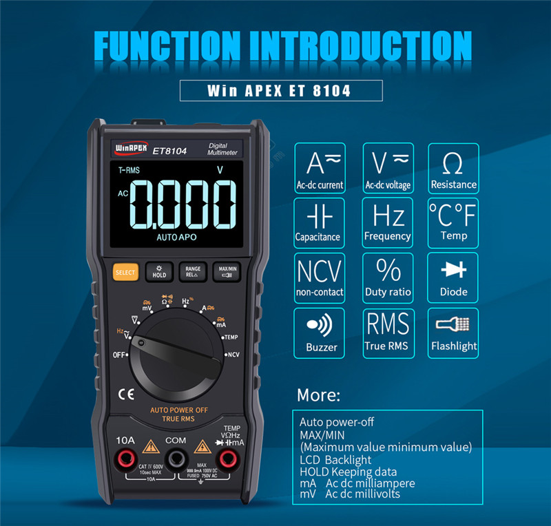 WinAPEX ET8104 Digital Multimeter