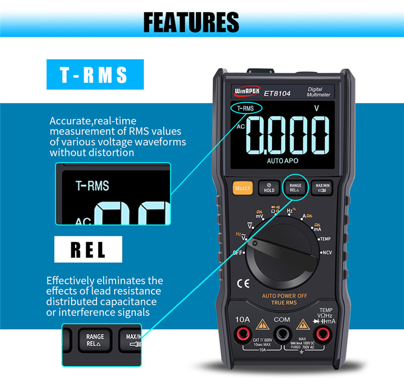 WinAPEX ET8104 Digital Multimeter