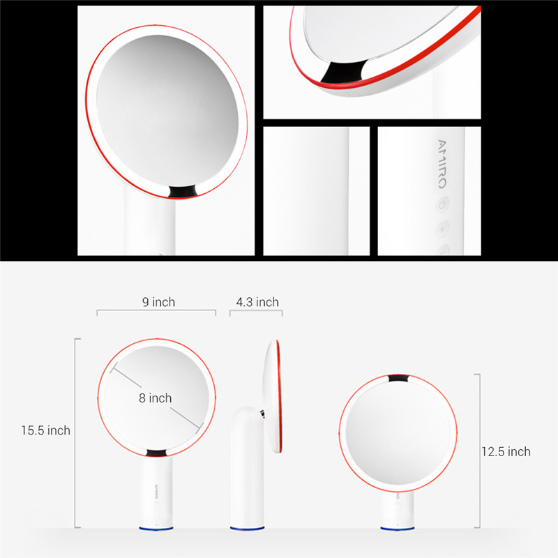 AMIRO 8-inch Lighted Makeup Mirror LED Sunlight Lamp AMIRO 8-inch Lighted Makeup Mirror LED Sunlight Lamp