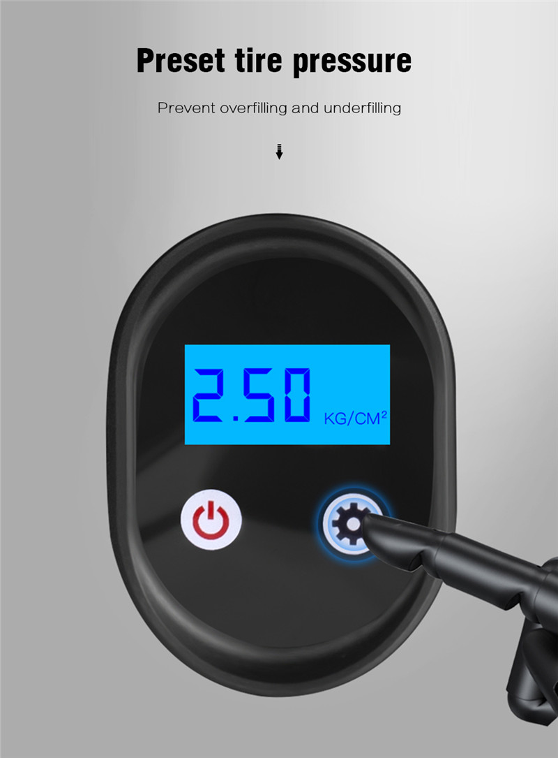 LED Light Home Car Air Pump