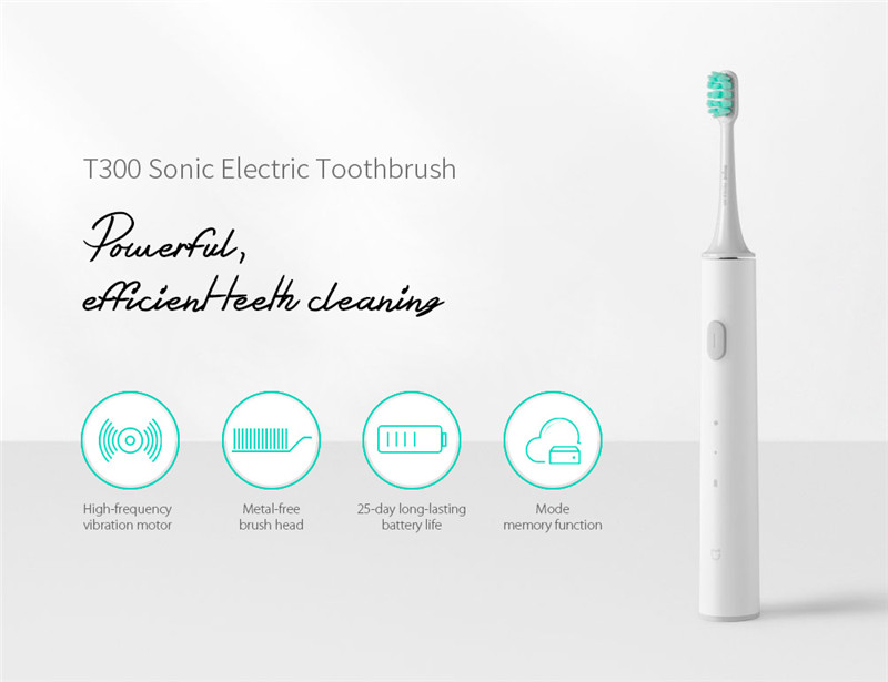 Xiaomi Mijia T300 Rechargeable Sonic Electric Toothbrush Xiaomi Mijia T300 Rechargeable Sonic Electric Toothbrush