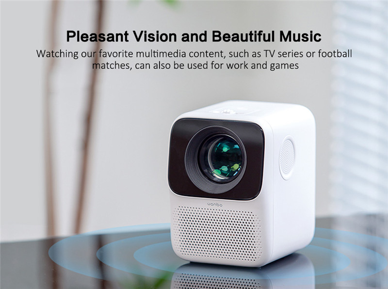WANBO T2 max LCD projector LED 1080P portable mini home theater WANBO T2 max LCD projector LED 1080P portable mini home theater