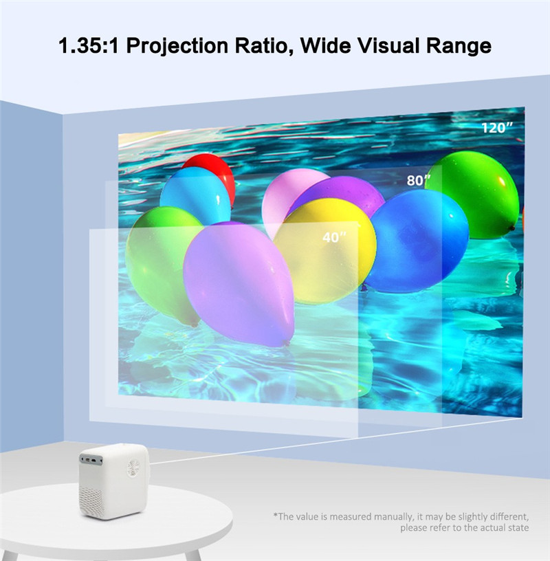 WANBO T2 max LCD projector LED 1080P portable mini home theater WANBO T2 max LCD projector LED 1080P portable mini home theater