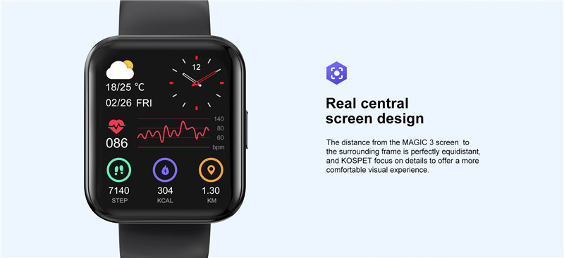 Kospet Magic 3 Smartwatch Blood Oxygen Monitor