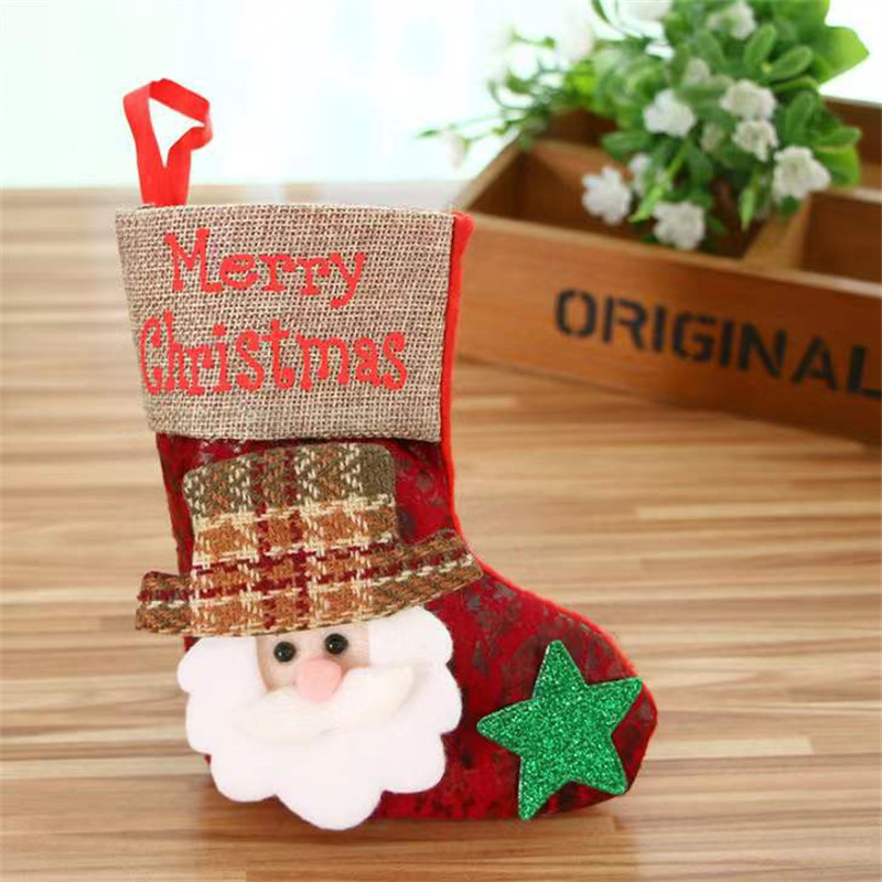 santa claus christmas stockings xmas tree decoration