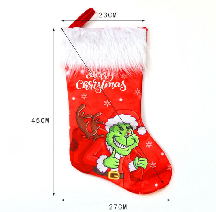 grinch christmas stockings xmas tree decoration