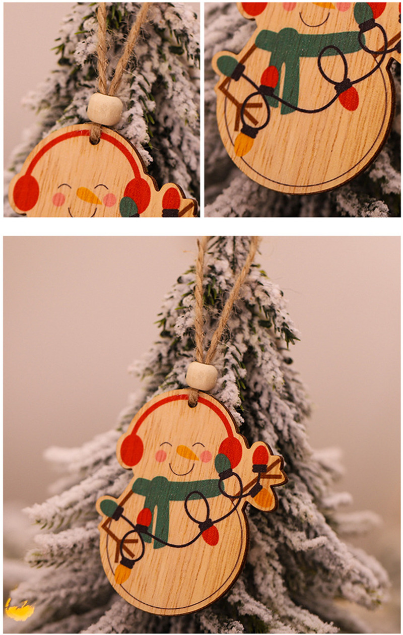 angel bear van wooden pendants christmas hanging ornaments