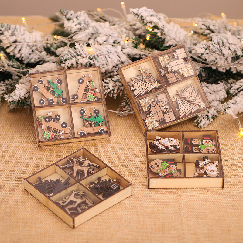santa wooden handicraft ornaments christmas decoration