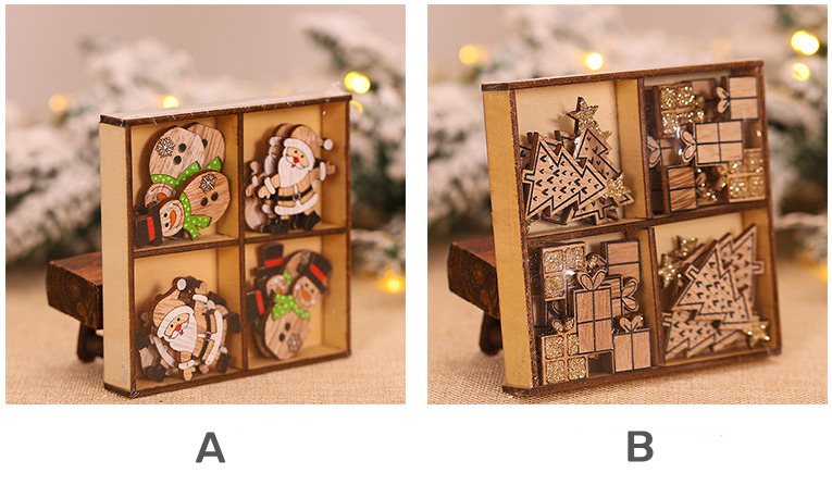 santa wooden handicraft ornaments christmas decoration