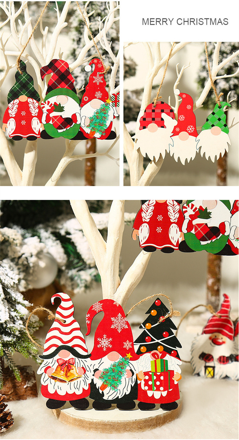 gnomes xmas pendants christmas hanging ornaments