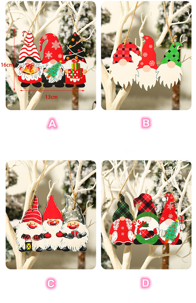 gnomes xmas pendants christmas hanging ornaments