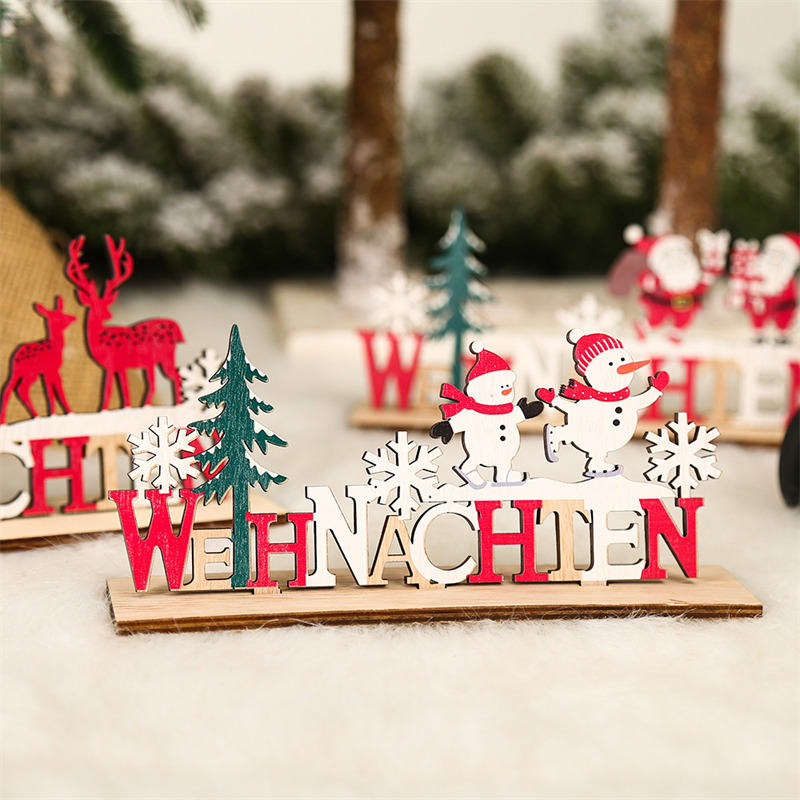 xmas ornaments handmade wooden christmas decoration