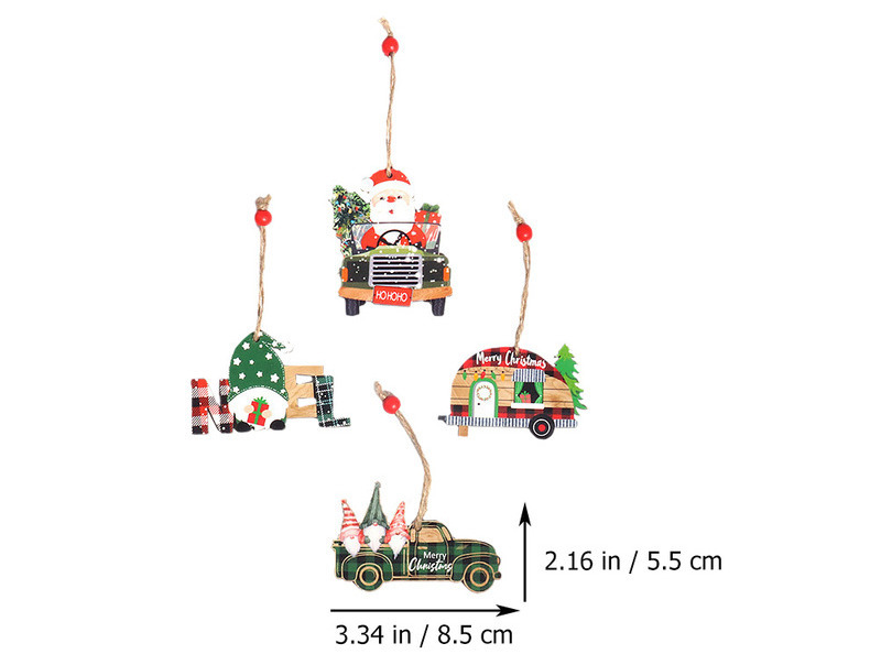 xmas hanging ornament wooden christmas decoration