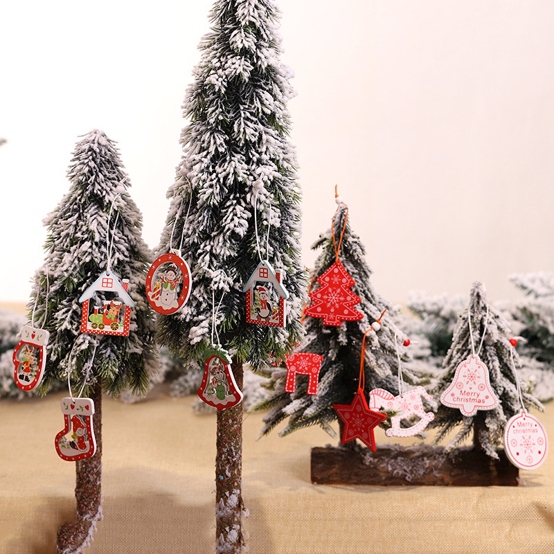snowflakes xmas tags pendant christmas hanging ornament