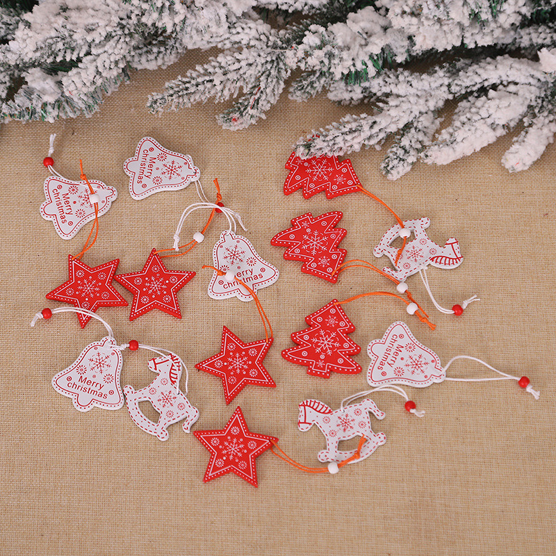 snowflakes xmas tags pendant christmas hanging ornament