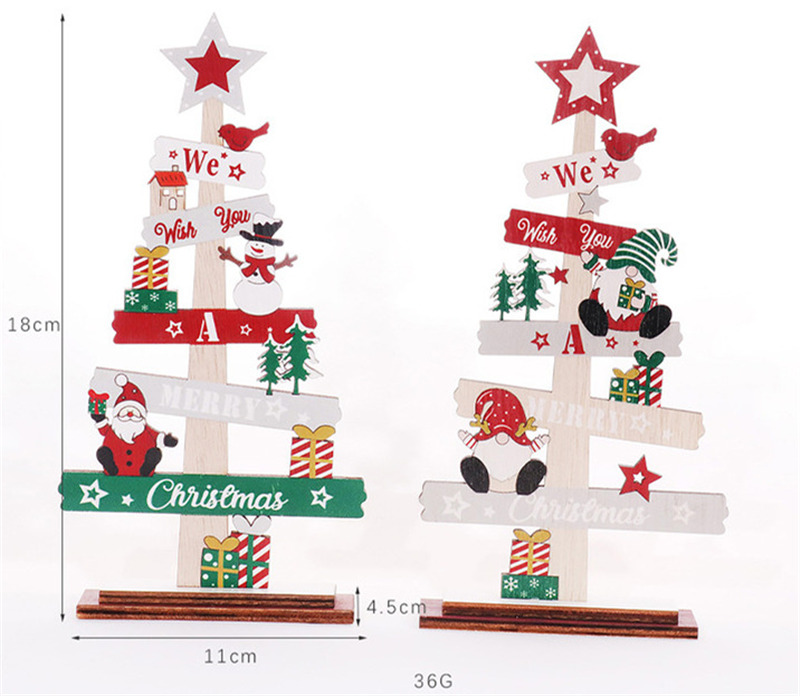 xmas table decoration wooden christmas ornament