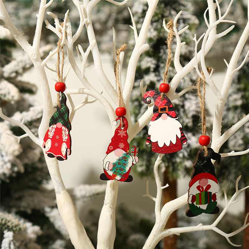 santa claus xmas tag pendants christmas wooden ornament santa claus xmas tag pendants christmas wooden ornament