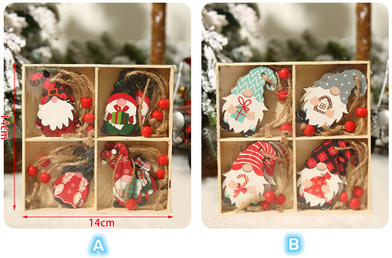 santa claus xmas tag pendants christmas wooden ornament santa claus xmas tag pendants christmas wooden ornament