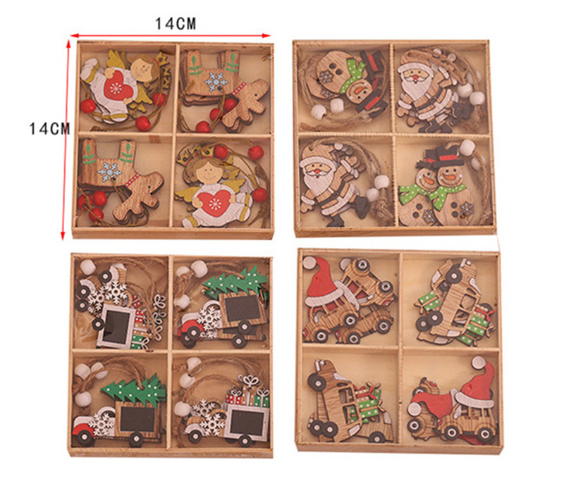 wooden tag pendants christmas hanging ornament