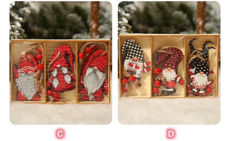 swedish wooden tags christmas hanging ornament