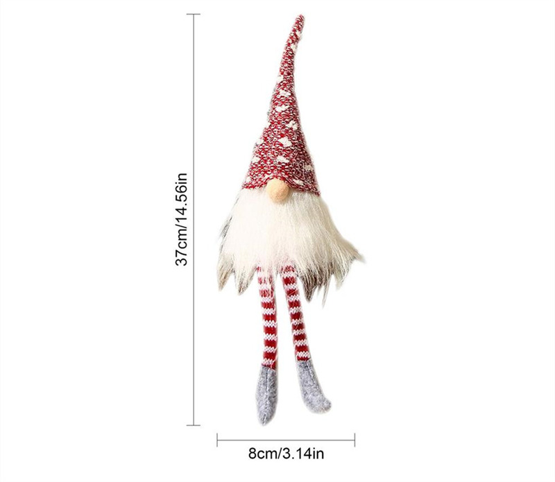 lighted knitted long leg gnomes tomte ornament christmas decoration