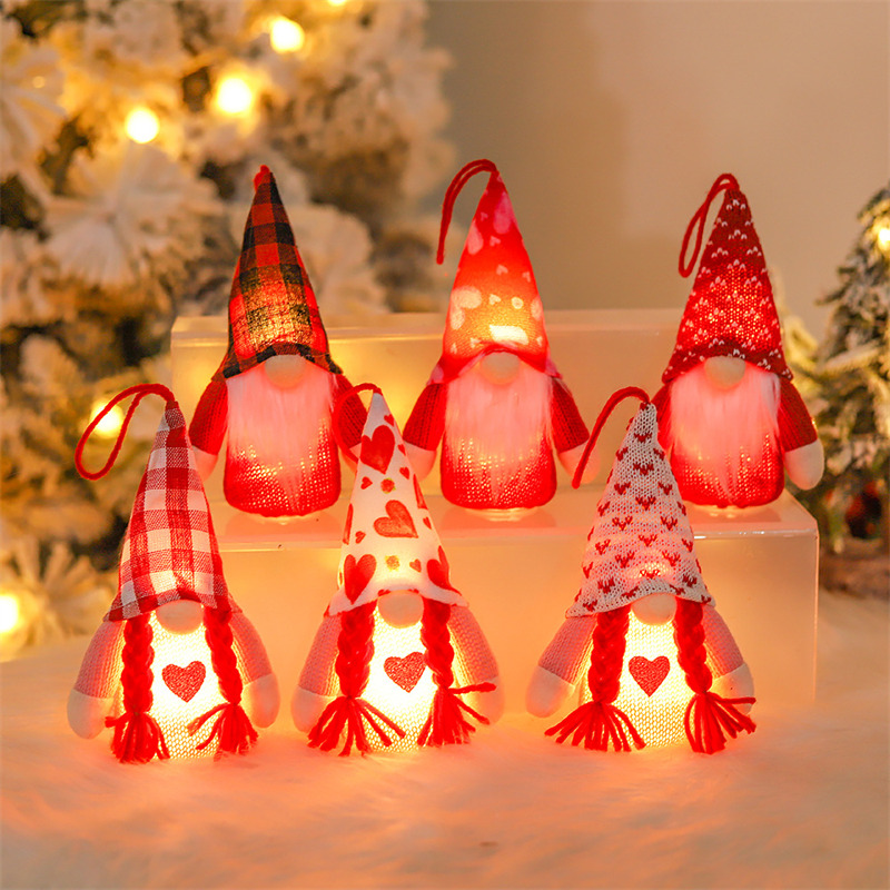 lighted gnomes knitted tomte ornament christmas decoration